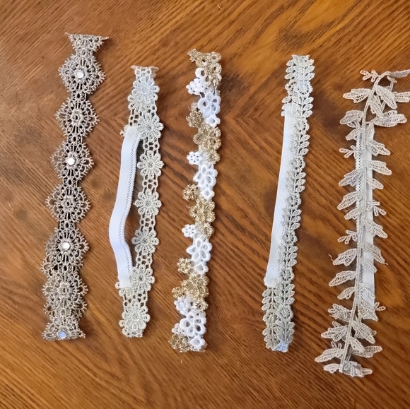 5 pc boho flower headband set - Picture 1 of 4